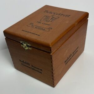 Baccarat Brown Wooden Box